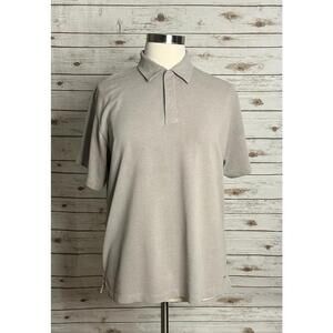 Patagonia classic taupe cotton-blend short sleeve polo shirt Size Large